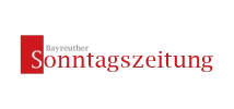 Logo der Bayreuther Sonntagszeitung mit rotem Quadrat und weißem S