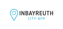 Logo der Inbayreuth City-App mit einem Standort-Pin