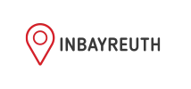 Logo mit rotem Standort-Pin und dem Schriftzug INBAYREUTH
