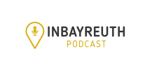 Logo mit Standortnadel und Mikrofon, daneben der Schriftzug Inbayreuth Podcast